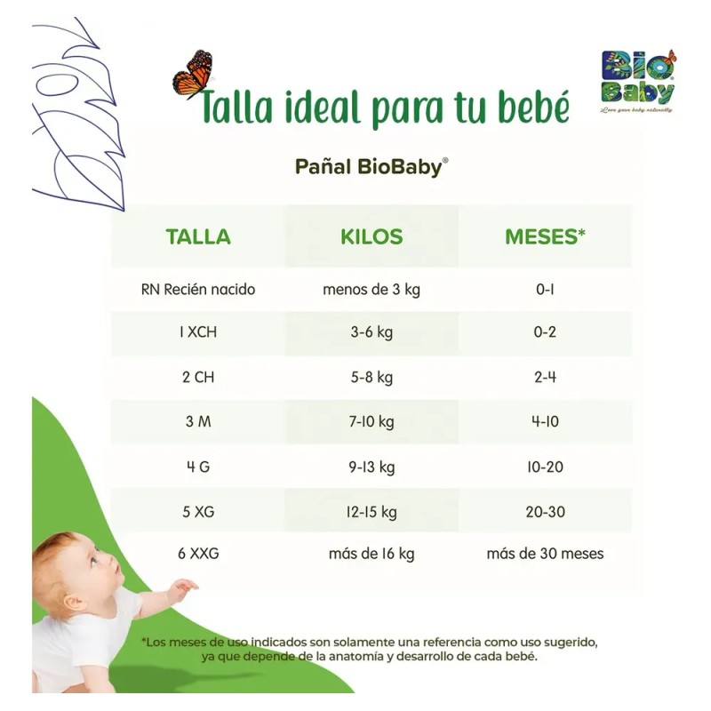 Pañales Biobaby Etapa 6 Unisex 40 Pañales