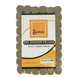The Magnificent Bee Smoker Pellets, 54 Pack, Natural Hive Beekeeping and Beekeeper Accessories for Honey Bees, Clean and Natural Burning, Pleasant Smell for Outdoor Use | USA Brand