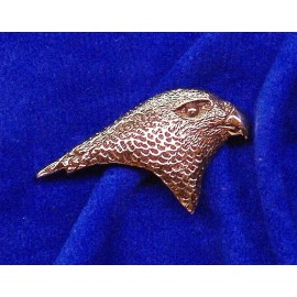 Empire Pewter 24K Gold Plated Pewter Falcon Head Pin