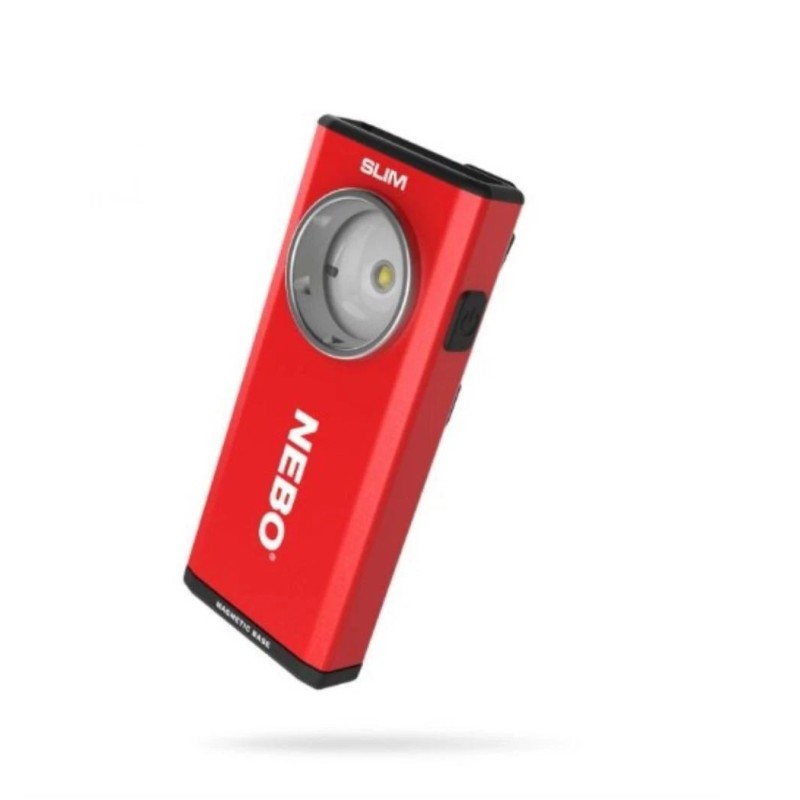 Nebo Slim Flashlight Pocket Rechargeable Red