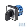 VictorsHome Interruptor de cambio SYW28-20 de 4 posiciones, 8 terminales,