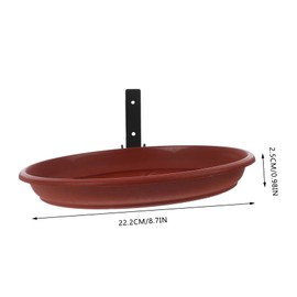 WOONEKY Whimsical Bird Feeder Bird Bath Bowl Tree Mounted for Outdoor Use Effortless Installation Wooden Decks and Fences Easy to Clean