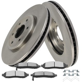 Disc Brake Rotors Pads Kit Front ROADFAR 6PCS D1094-8200 31412 Fit For 2005-2019 For Nissan For Frontier|2005-2012 For Nissan For Pathfinder|2005-2015 For Nissan For Xterra
