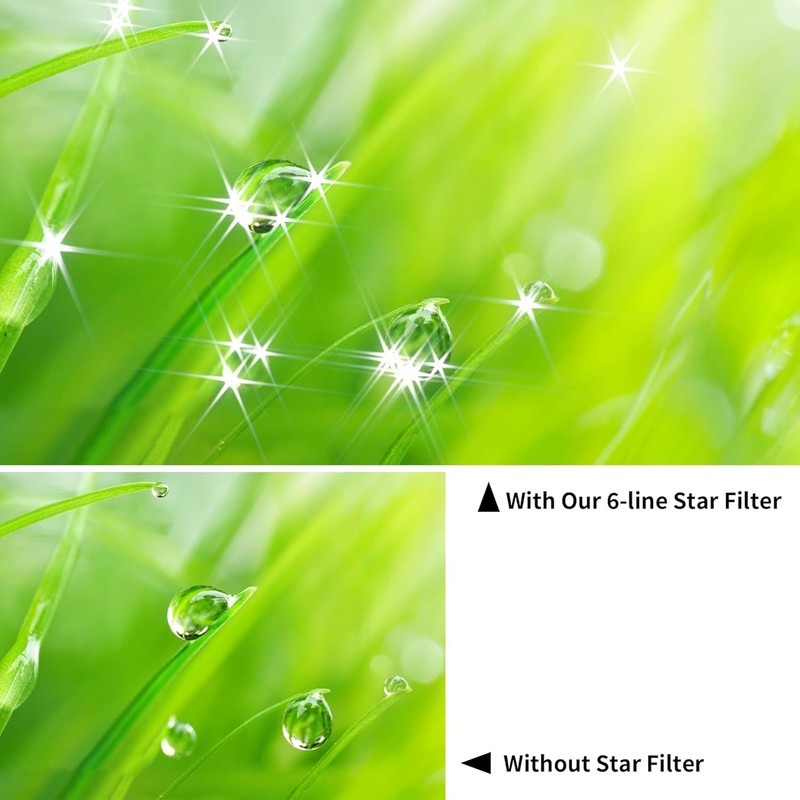 Walking Way 6 Points Star Filter 37 MM Variable Twinkle