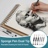 6 Pcs Artist Blending Stumps, Double-Headed Blending Stump Pencil Rubbing