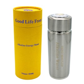 Portable Alkaline Water Twin Filter Nano Energy Ionizer Flask Health Cup, Bottle, Silver
