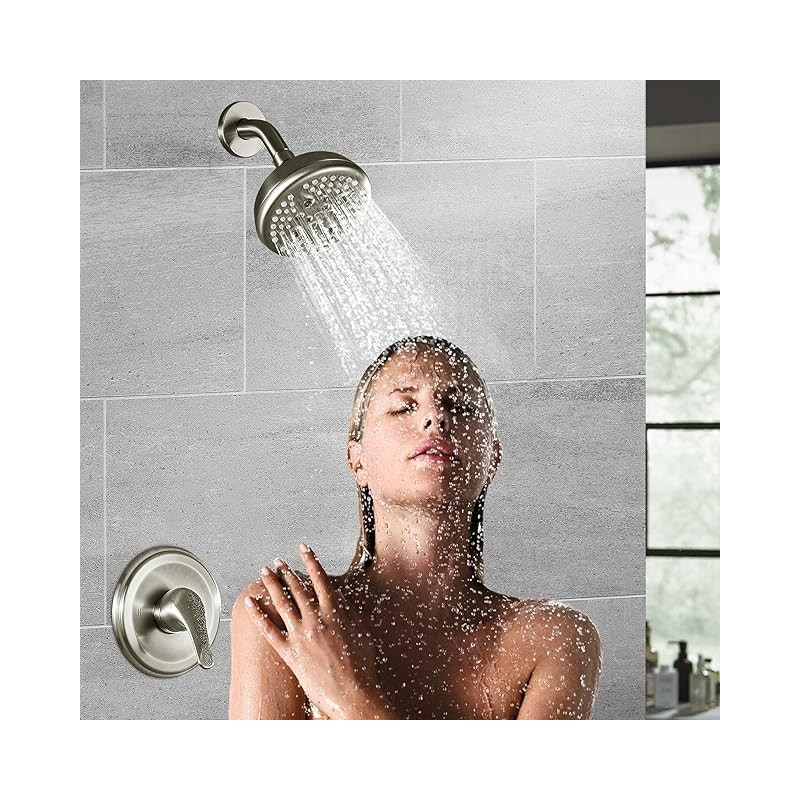 KINSE Shower Valve and Trim Kit, Shower Faucet Set With