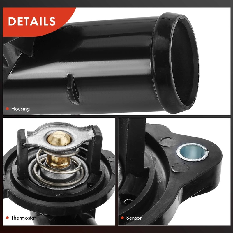 A-Premium Engine Coolant Thermostat Housing Assembly Compatible with Chrysler 300