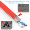 LEKOU Cubierta de Cable Pared 2M, Canaleta de Suelo para