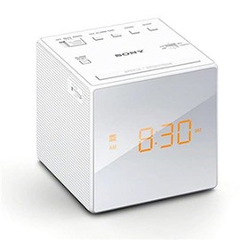 Sony ICF-C1W Clock Radio with LED Display and Alarm White