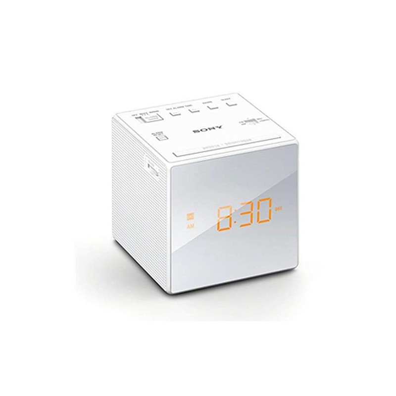 Sony ICF-C1W Clock Radio with LED Display and Alarm White