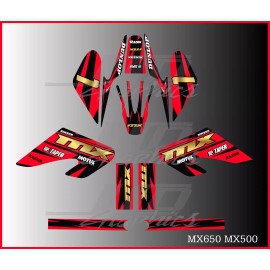 Razor MX500 MX650 graphics kit decals  THICK AND HIGH GLOSS .