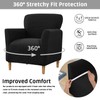Wsetyy Armchair Covers Banquet Slipcovers, Armchair Slipcovers Non-Slip, Stretch Arm