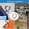 5 Stück 304 Augenmutter M8,Augenmutter 304 Edelstahl,Ösenmutter Ringmuttern,Hardware Ringösen,Ringmutter Zubehör,Ringschrauben