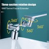1080°Swivel Faucet Extender With 2 Spray Modes Sink Rotating Faucet