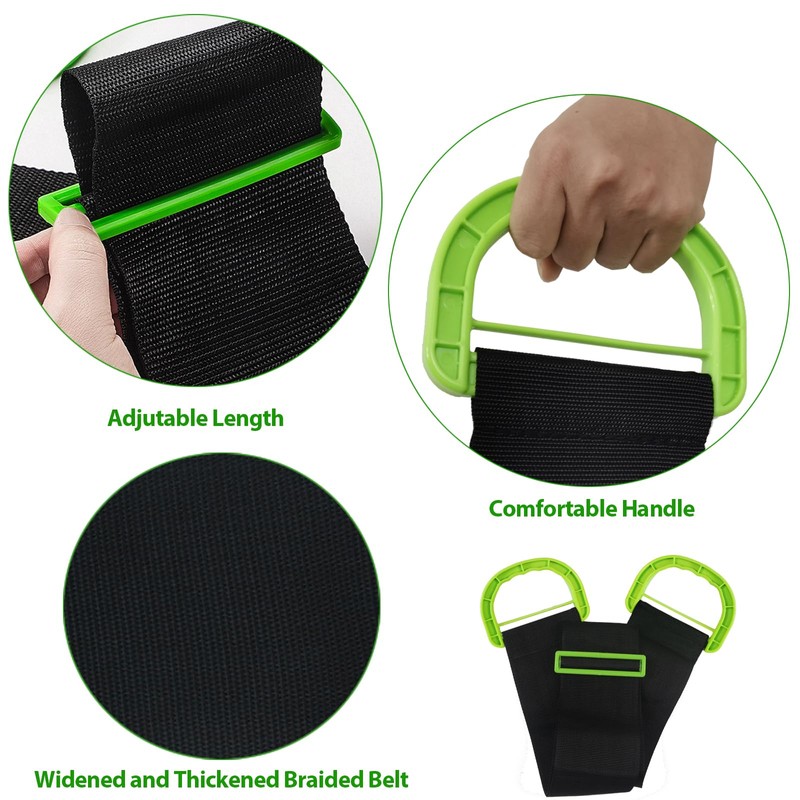 Adjustable Moving Straps, 2Pack 1-Person Handle Moving Lifting Straps for