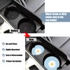 Cup Holders Car Coasters - White Daisy Flower Absorbent Ceramic