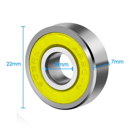 CESFONJER 10 Piece Bearing Skateboard Bearing Longboard Roller Skate Bearing | Scooter 608 Bearings-ABEC-9, Stunt Scooter/Inline Skate Bearings, Double Shielded