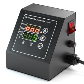 Heat Press Control Box for Heat Transfer Sublimation Print Machine(LED Display,Auto-Timing), Black (Ey-HDB0067)