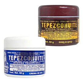 Kit Con 2 Cremas De Tepezcohuite Día Y Noche 60 Gr C/u
