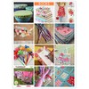 7pcs DIY patchwork cotton fabric in squares, cotton cloth, package