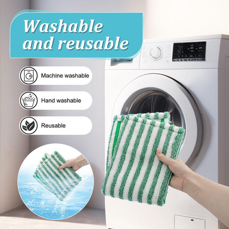 Microfiber Mop Pad Refills Compatible with Libman Wet & Dry