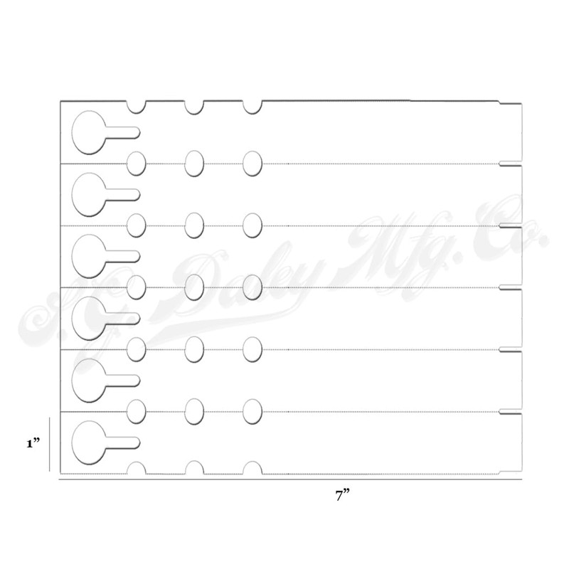 TAGKRAFTERS 7" x 1" White - 1,000 Pcs - Plastic