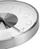 K&L Wall Art Silver Wall Clock 30 cm Diameter No