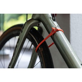 HIPLOK Z LOK Single Set of 2 Nylon Cover with Stainless Steel Plate Lock Orange