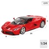 Bburago 1:24 Diecast Model, LaFerrari Race & Play Edition, Red