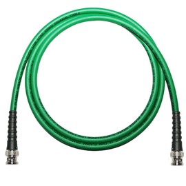 75 Ohm BNC to BNC Lead Van Damme Coaxial Cable RG59, Video, CCTV, Word Clock (50 cm, Green)