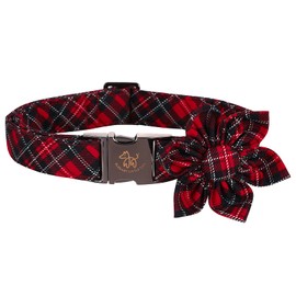 Elegant little tail Flower Dog Collar for Female or Male Dogs, Pet Collar Adjustable Dog Collars for Medium Dogs