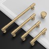 Amerdeco 10 Pack Champagne Bronze Cabinet Pulls 3 Inch(76mm) Hole