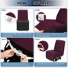PureFit Additional Seat Cover for Reclining Couch Covers, Super Stretch