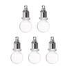 HARFINGTON 5pcs Name on Rice Glass Vial Pendant 6mm Width