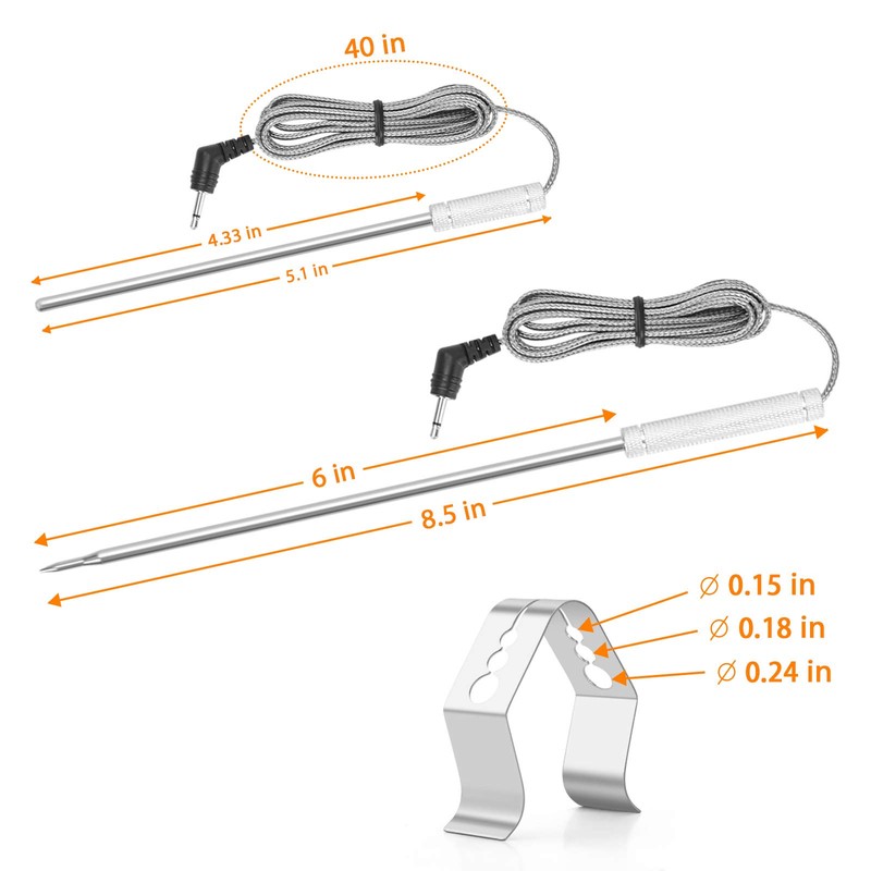 Meat Temperature Probe Ambient Probe Replacement Probe for Thermopro TP20
