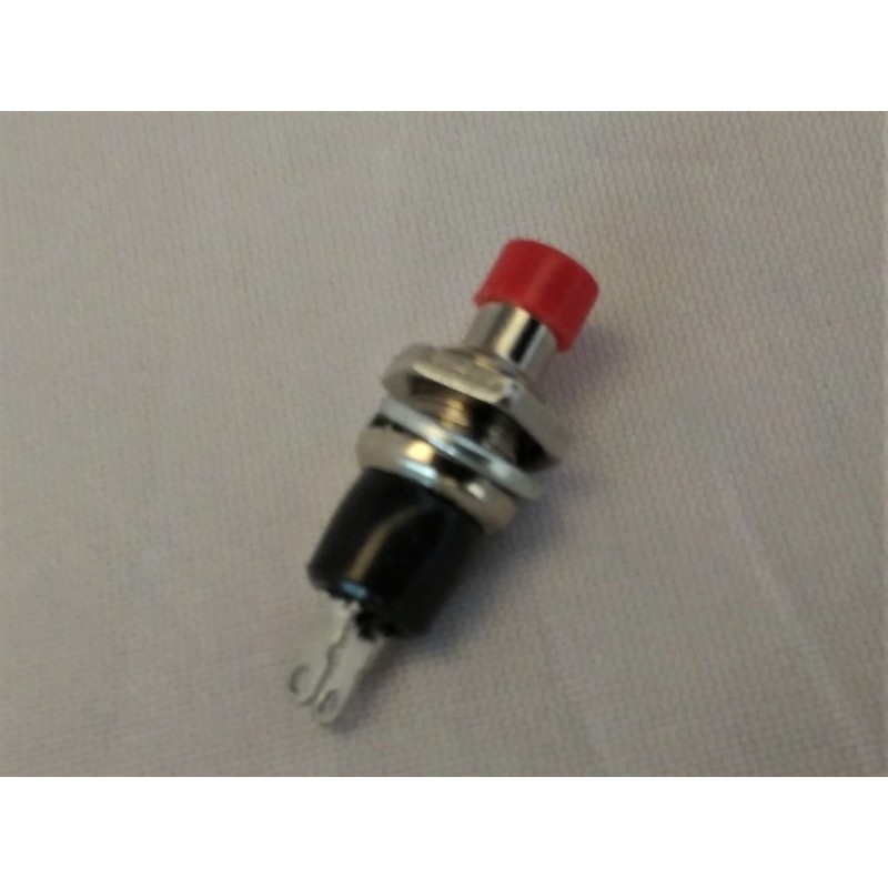 PARTS EXPRESS Momentary N.O. Classic Small Push Button Switch Red