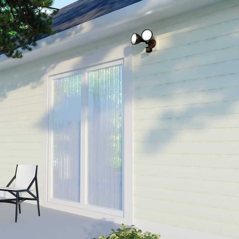 VAXCEL Bronze Motion Sensor Dusk to Dawn Outdoor Security Flood