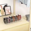 Belt Organizer,Acrylic Belt Storage Holder with Compartments | Clear Belt