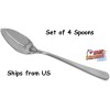 AlepTau Set of 4 Grapefruit Spoons Stainless Steel Serrated Edge