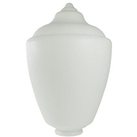 White - UV Resistant Acrylic - Acorn Street Lamp Globe - 17.62 in. High - 3.82 in. Neck Exterior - American PLAS-L467