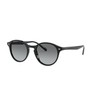 Vogue Eyewear Men's VO5327S Round Sunglasses, Black/Grey Gradient, 51 mm