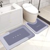 Housego 2PCS Absorbent Bath Mat Magic Rug Sets, Quick Drying