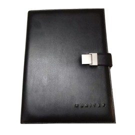 Portfolio Business Portfolio Leather Organizer w/Calculator, Pad and Pen - United