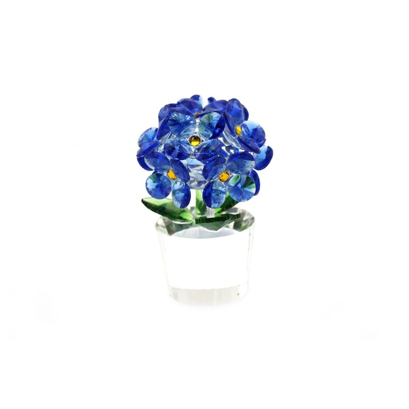 navire Compact Crystal Hydrangea Object Figurine