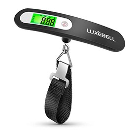 Luxebell Digital Luggage Scale Gift for Traveler Suitcase Handheld Weight Scale 110lbs Black