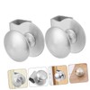 TEHAUX 2pcs Glass Door Pull Handles Glass Cabinet Clips for