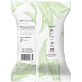 Burt's Bees Facial Cleansing Towelette Wipes for Sensitive Skin with Cotton Extract, 30 Count (Package May Vary)