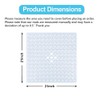 21 x 21 Inch Shower Stall Mat Non Slip, Square