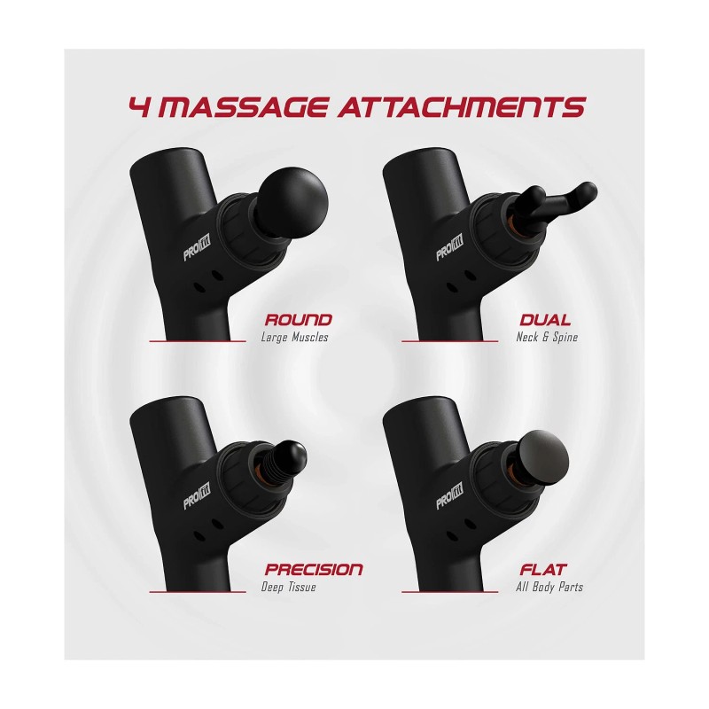 Tzumi Brand New Pro Fit Percussion Muscle Massager Gun with